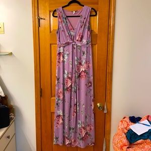 Pink blush maxi dress